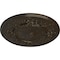 Ekena Millwork Flower Ceiling Medallion (Fits Canopies up to 3 7/8"), 27"OD x 1 1/8"P, Stone Hearth Crackle CM27FLSHC - alternate 4